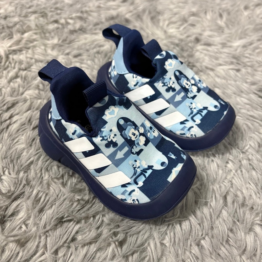 Adidas / Disney Mikey Collab Slip On Sneakers Navy Blue Infant 4c